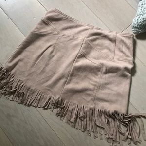 Suede DO+BE mini skirt